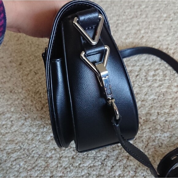 Rebecca Minkoff blabk Saddle Leather Crossbody Bag - Picture 4 of 14